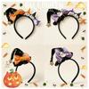 Ghost Halloween Witch Hat Headband Bow Halloween Hair Clip Interesting Cone Hat Hair Hoop Men