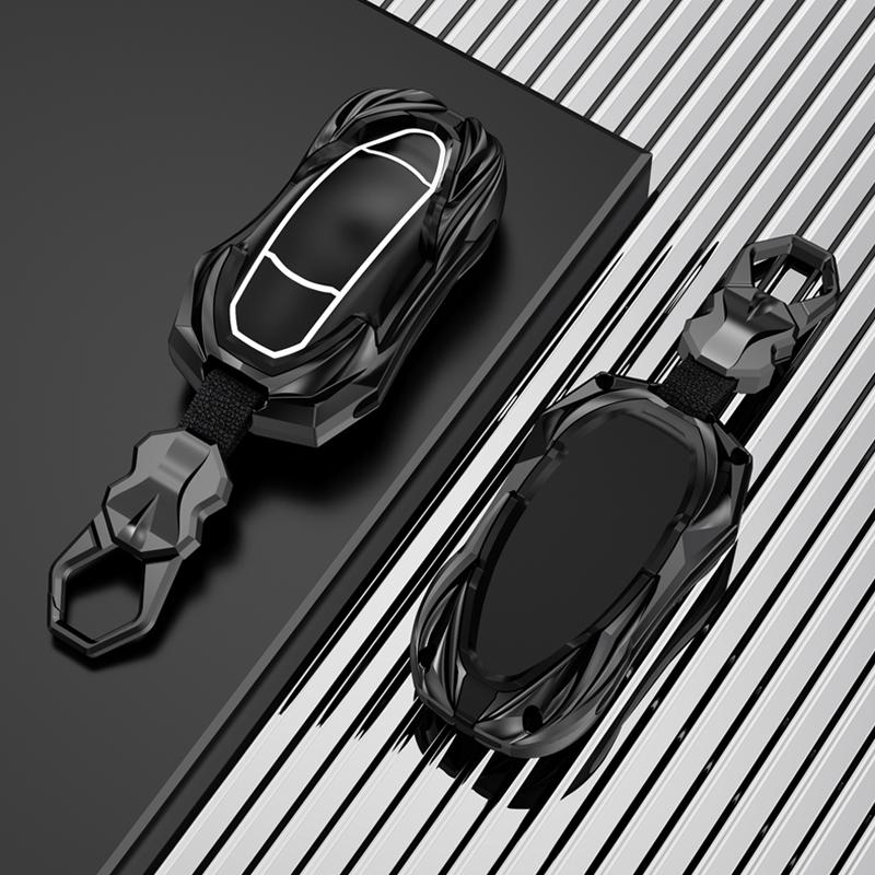Car Smart Key Case Cover For Tesla Model 3 Model X Model S Model Y Bag Protector Fob Band Shell Holder Keychain Accessories