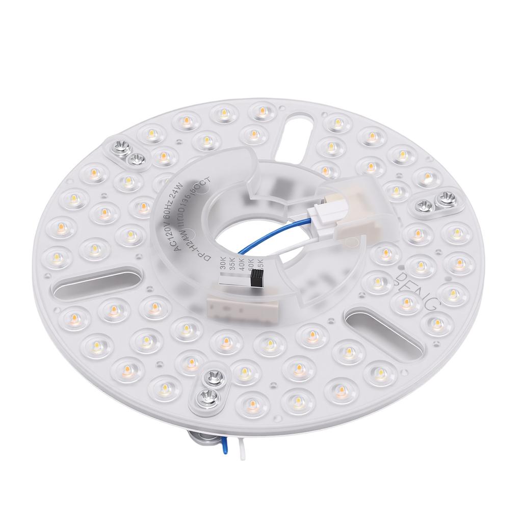 5.3 Inch LED Retrofit Light Panel 24W Aluminum Dimmable 5CCT Magnetic LED Ceiling Fan Light Board for Replacement