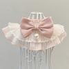 Cat Dog Scarf Collar Princess Style Cute Tie Accessory Collar Pocket