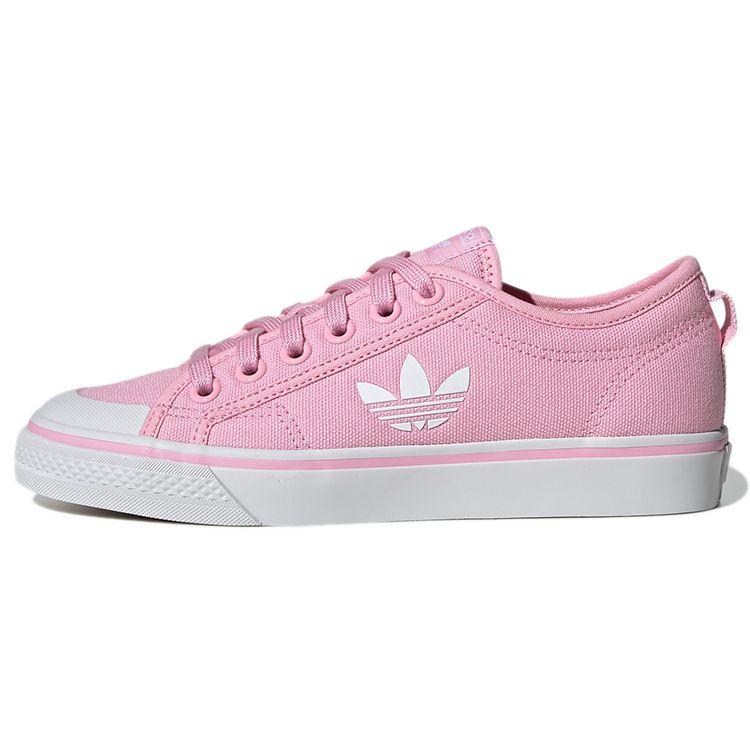 Adidas Originals Nizza Trefoil Slip Resistant Lightweight Low Top Skate Shoes Women Sneakers Peach-Pink EF1877 40⅔