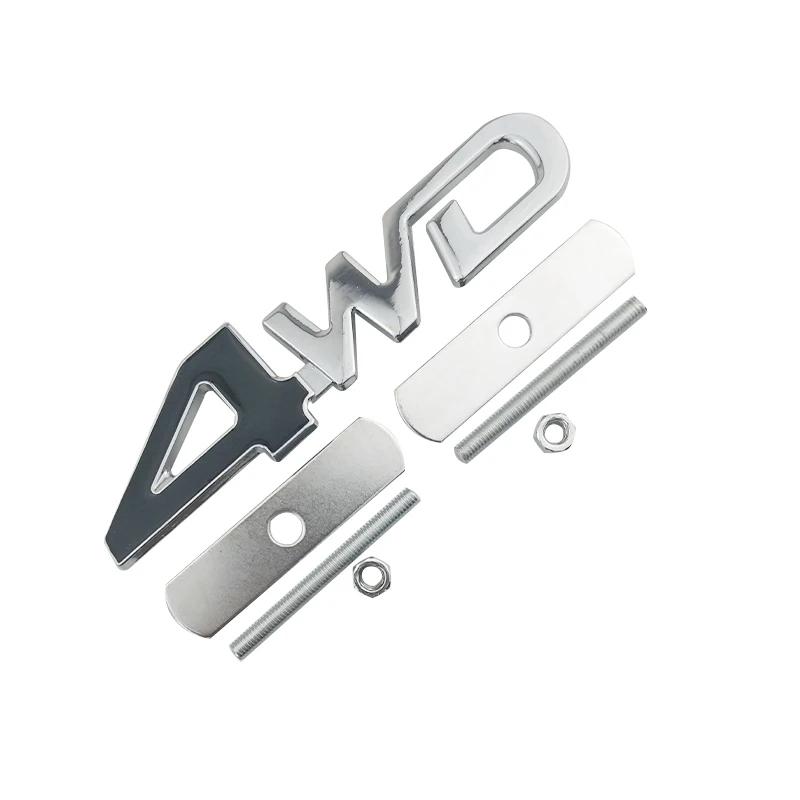 Car Styling 4WD Front Grille Emblem Auto Car Sticker Badge Decal for Jeep Wrangler Land Rover Dodge Ram KIA Chevy Subaru XS4