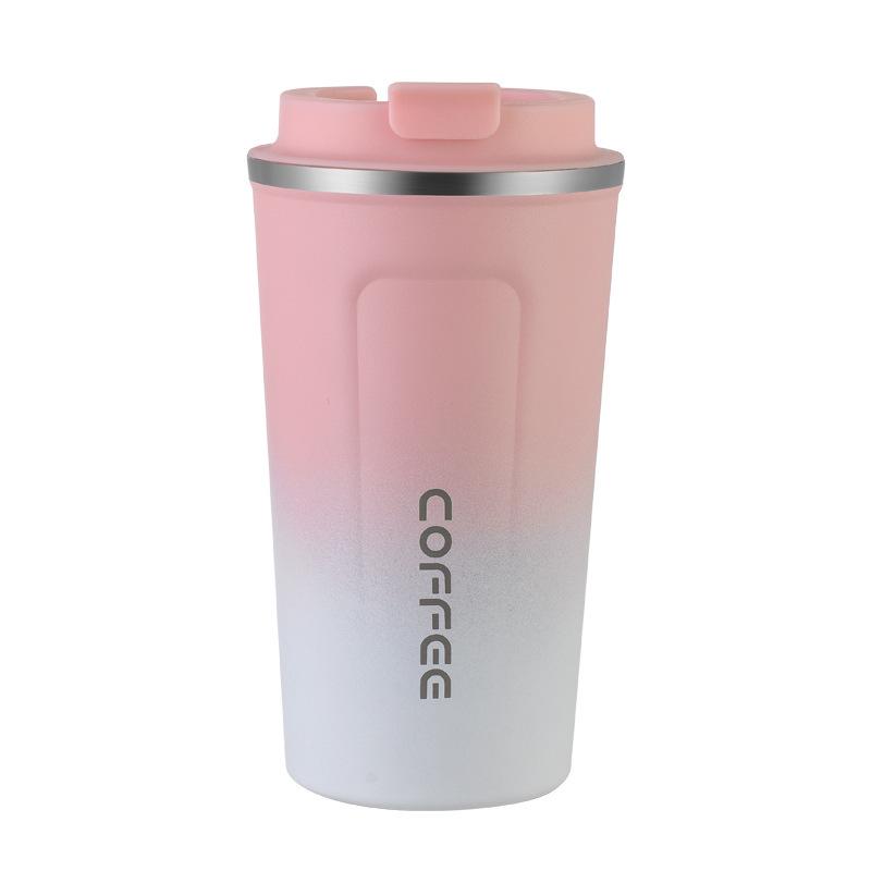 3rd Gen Stainless Steel & Silicone Insulated Coffee Cup - Portable, Stylish Business Gift with Logo Printing