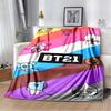2026 Nuova Collezione Cartoni Animati Anime BT21 Adorabile Coperta Ultra Morbida per Bambini Coperta da Divano Perfetta per Viaggi Divani Picnic