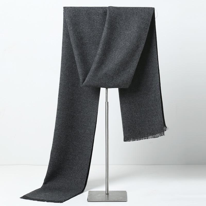 Men's Winter Plaid Imitation Cashmere Scarf - Warm, Casual Accessory