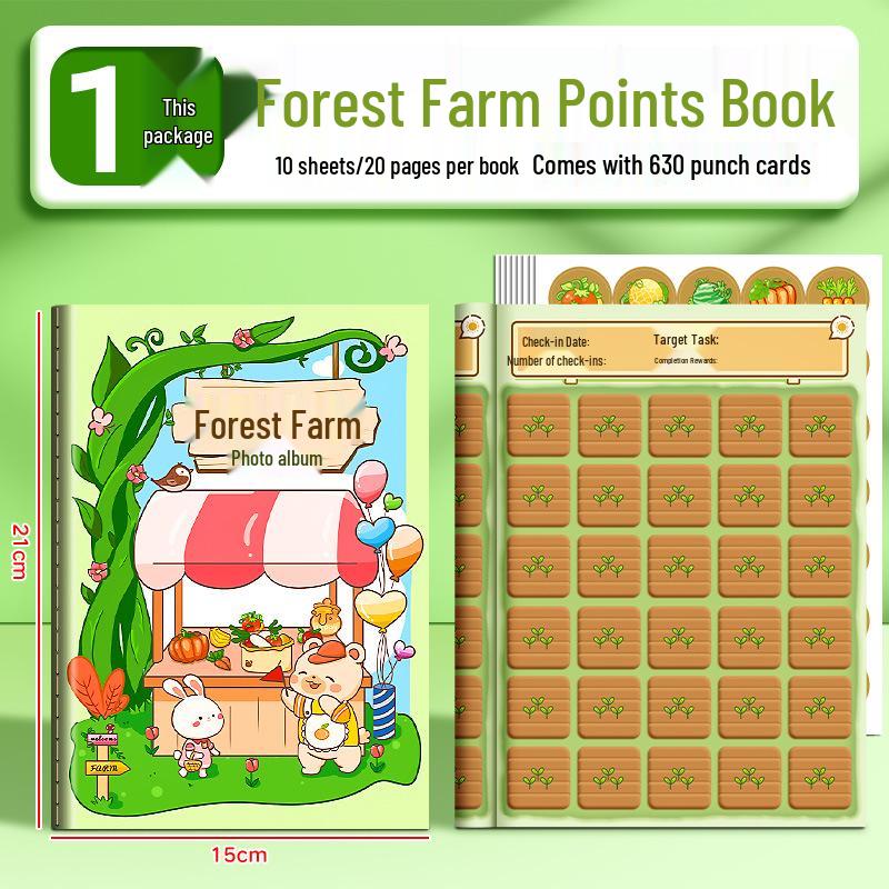 Student Reward & Stamp Collection Book with Motivational Stickers
