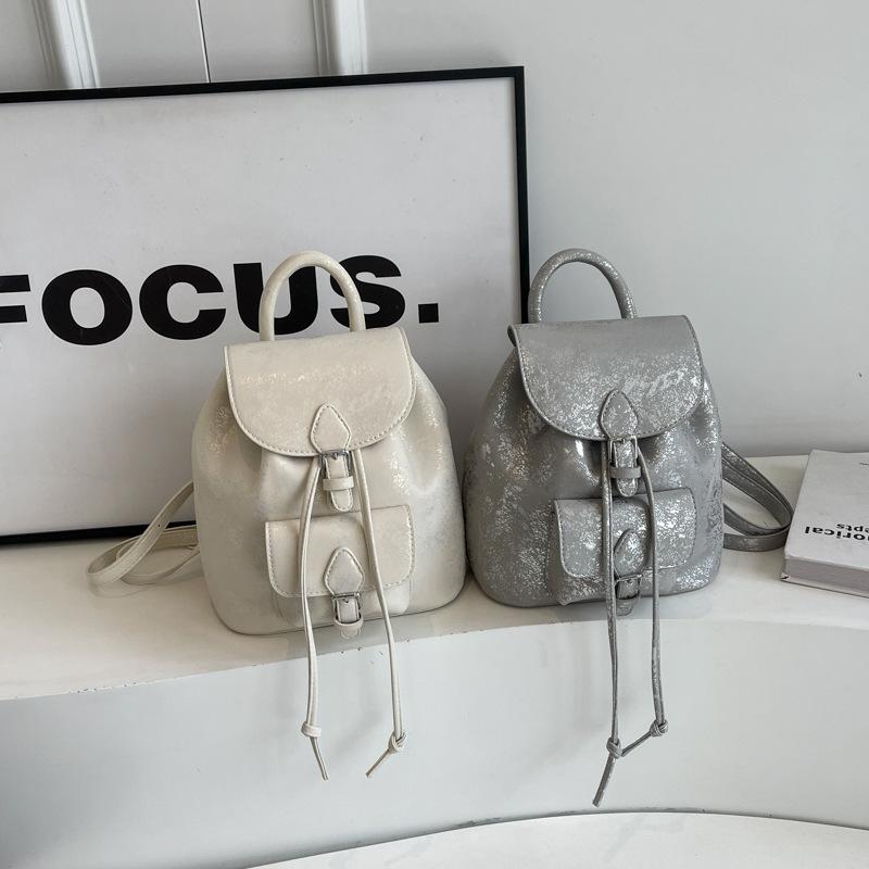 Simple Oblique Span Backpack Women's New Texture Fashionable Commuter Portable Backpack Tide