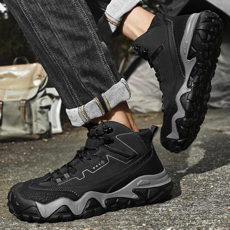 Scarponcini da Trekking Comodi da Uomo Sneakers Casual Scarpe da Passeggio Quotidiano da Viaggio Calzature da Trekking alla Moda Scarpe in Mesh Leggere