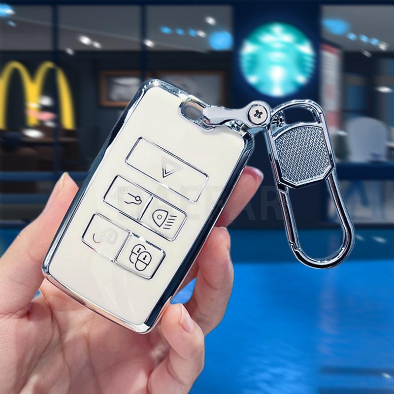 Tpu Car Key Case Cover Holder For Land Rover Range Rover Discovery 5 Sport For Jaguar Xe Xf Xj F Pace Auto Accessories