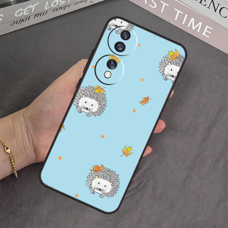 Kawaii Hedgehog Heart Case For Honor X8b X9b X8 X9 X6a X7a X8a X9a Cover For Honor Magic 6 5 Pro 50 70 90 Lite