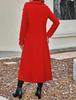 European-American Slimming Double-Breasted Mid-Length Wool Coat with Cinched Waist and Lapel 2025