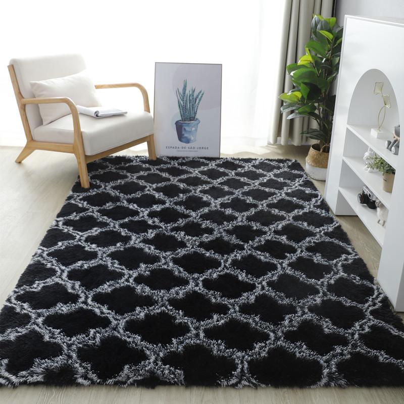 Four Season Household Tie Dyed Carpet Bedroom Plush Soft Comfortable Carpet Modern Simple Carpet Floor Mat