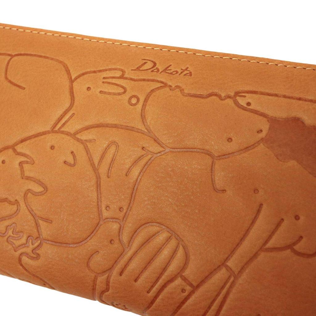 Dakota Animale Round Zipper Long Wallet 0030192 Mustard53
