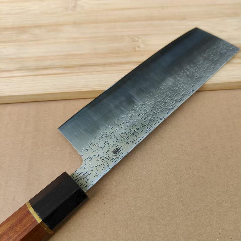 6.9 Inch Nakiri Knife Stainless Silver Steel No. 3 VG10 Blade Wood Handle Chef Cleaver Meat Slicing Vegetables Kitchen Knives