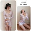 Sexy Underwear, Sexy Long-sleeved Hollow Hip Skirt, Women's Transparent Passion, Free Net Clothes