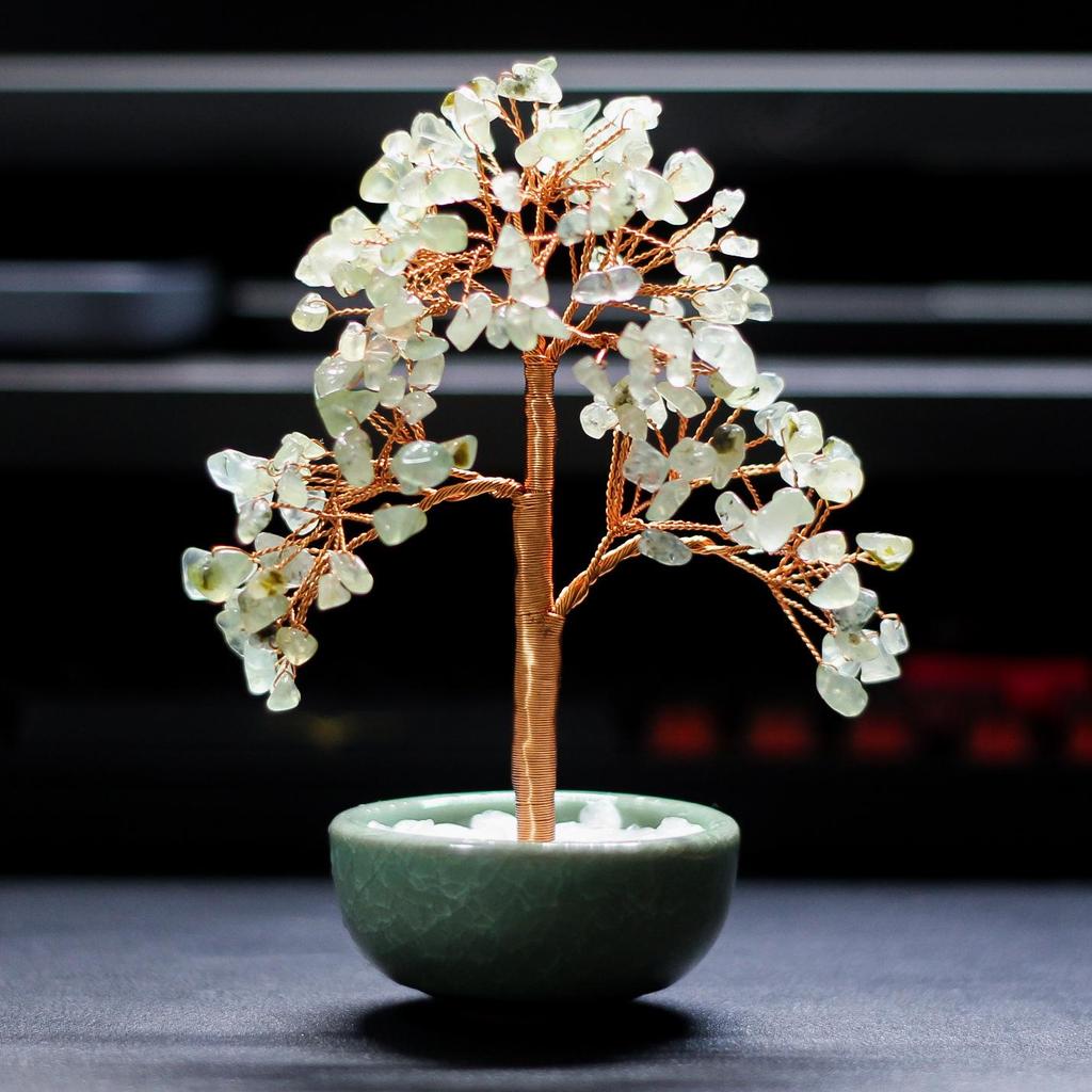 Bestselling Yellow Crystal Tree Teacup Coaster Ornament for Home or Office Decor