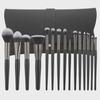 15-teiliges Make-up-Pinselset: Lidschatten-, Rouge-, Foundation- und Beauty-Tool-Kollektion mit Tierhaaren