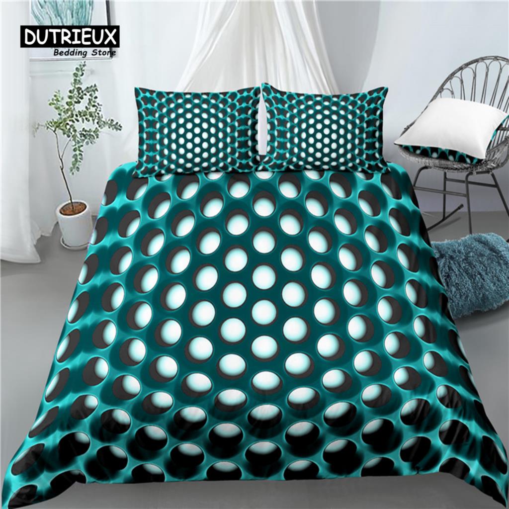 

Home Living Luxury 3D Abstract Honeycomb Structure Print 2/3Pcs Comfortable Duvet Cover PillowCase Bedding Sets EU/US/AU Size EU single(135x200cm)
