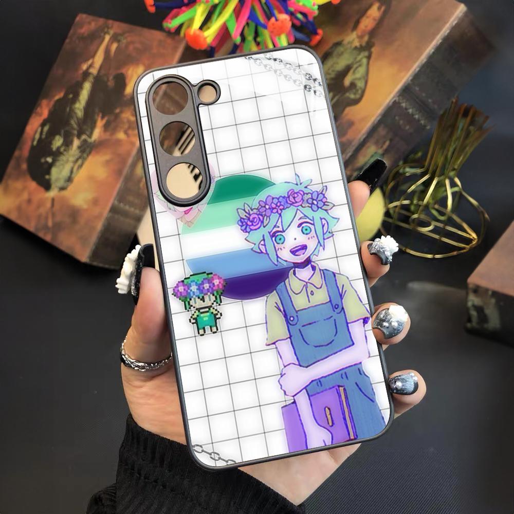 

Omori Game Phone Case For Samsung Galaxy S25 S24 S23 S22 S20 S21 Note20 Ultra Plus Fe Colored Silver Cover Galaxy S23