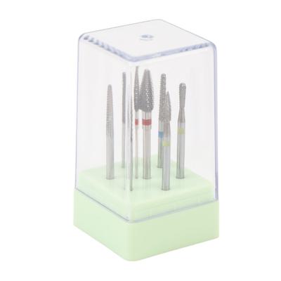 7 Stück Nail Art Polierkopf Set Wolframkarbid Nagelbohrer Set Maniküre Werkzeug für Elektrisch