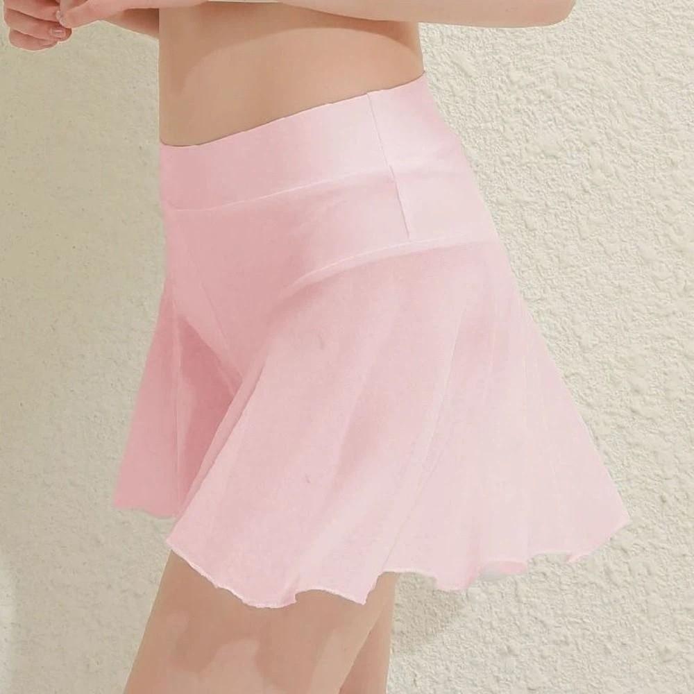 Transparent Bikini Mesh Short Skirt Beach Short Dress Pleated Skirts Outdoor