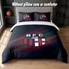 Bologna FC Design Bed Bedding Set 1 Duvet Cover + 2 Pillowcases Soft Breathable Household Bed Linens