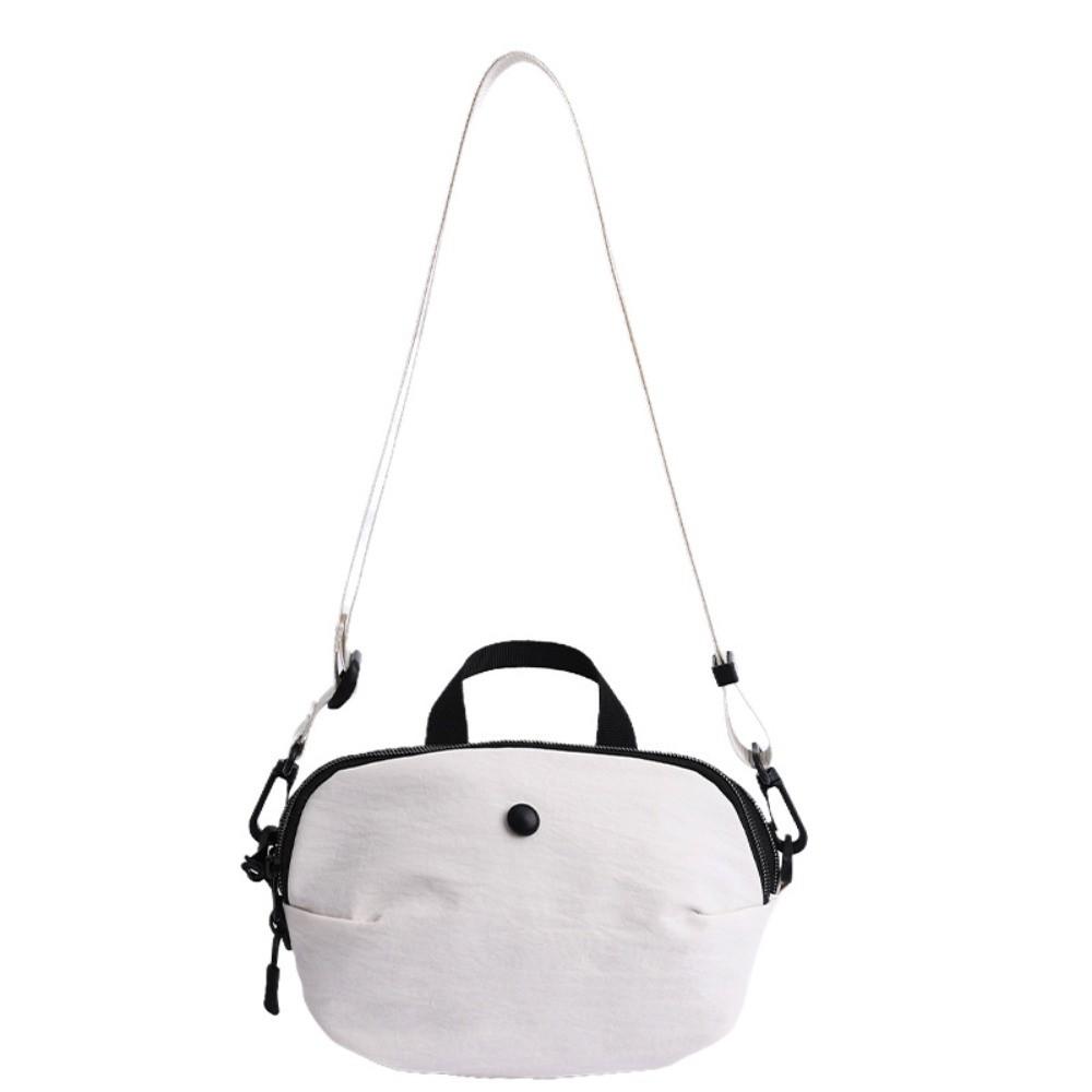 

Solid Color Leight Weight Shoulder Bag Large Capacity Women s Handbags Travel белый