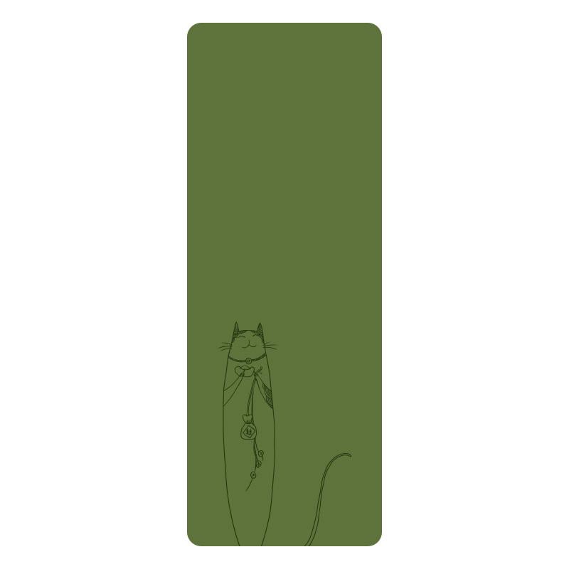 Premium Natural Rubber Yoga Mat - Non-slip, Sweat-absorbing, Extended, and Widened Plank Support.