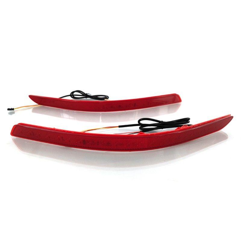 LED Rear Bumper Reflector Light with Flowing Turn Signal for 11-15 Kia K5