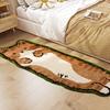 Shandian Cute Instagram-Style Cat-Shaped Plush Bedroom Carpet, Living Room Rug, Children's Blanket, Non-Slip Bedside Rug for Room