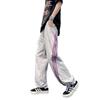 Trendy pants men's summer casual quick-drying sweatpants bar striped straight pants loose ice silk American style