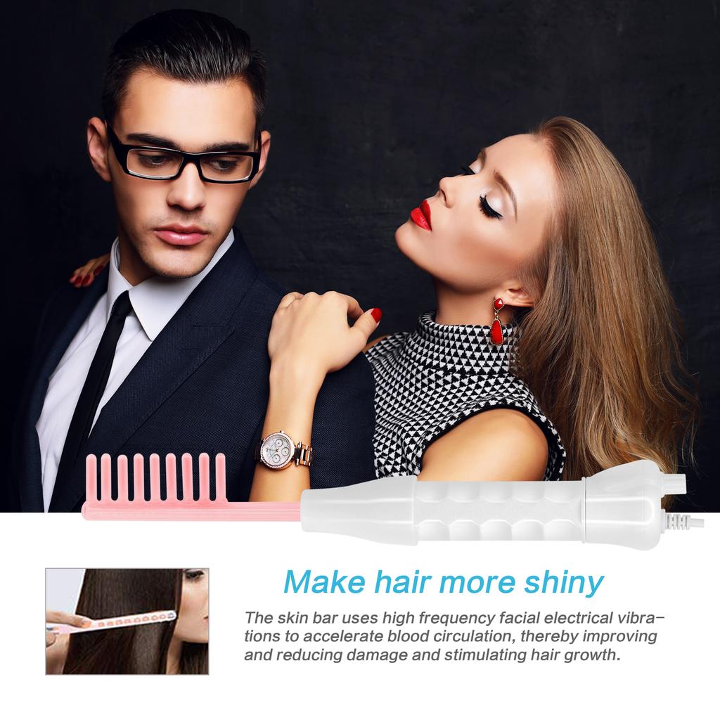 4 in 1 Hochfrequenz-Elektrodenstab, Elektrotherapie-Glasröhre, Schönheitsgeräte, Akne-Fleckenentferner, Gesichtspflege, Spa