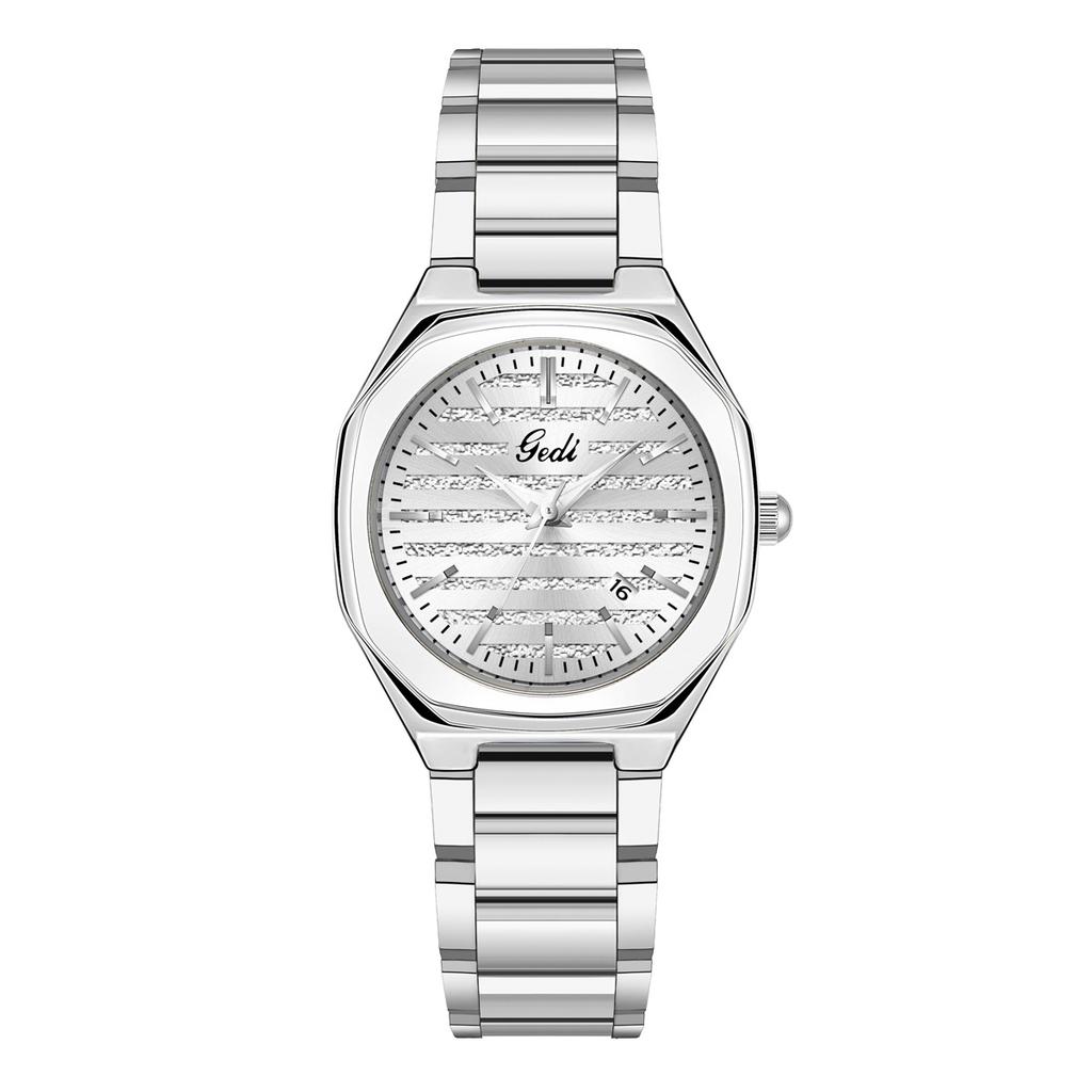 Light Luxury High-End Steel Belt Watch Women'S Calendar High-Value Waterproof Watch Women'S Quartz Watch