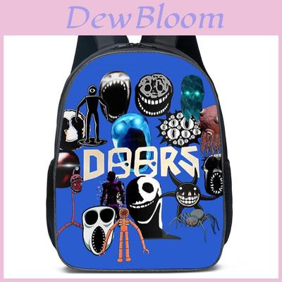 Roblox Doors Cartoon Kinderrucksack Mit Atmungsaktivem Oxford-Stoff Für Den Schulgebrauch