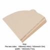 40 PCS Set Unbleached Paper Coffee Filter Papers Cone Shape Pour Over Filter  Drip Coffee Maker