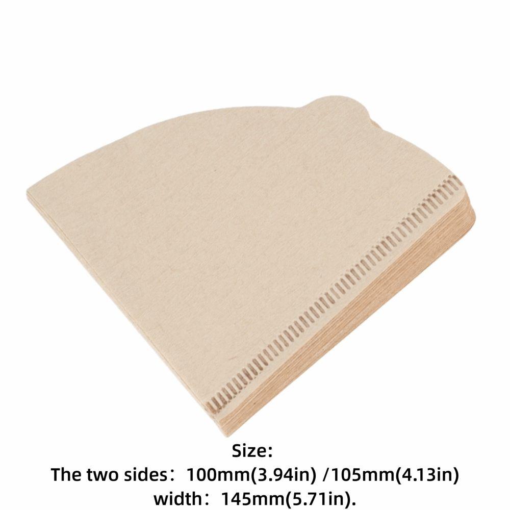 40 PCS Set Unbleached Paper Coffee Filter Papers Cone Shape Pour Over Filter  Drip Coffee Maker