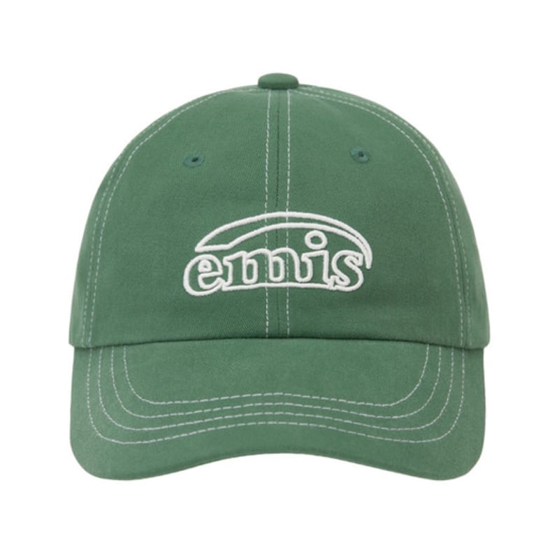 

EMIS WHITE STITCH BALL CAP-GREEN GREEN