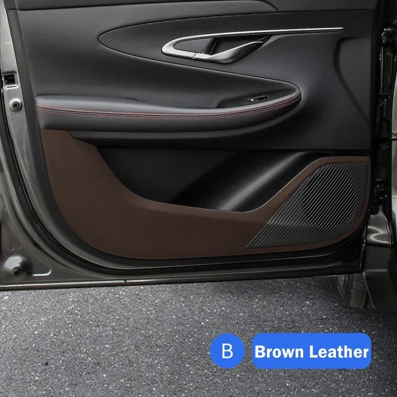 For Changan Unik Uni k    2024 Carbon Fiber Pattern Door Anti Kick Pad Is Anti Stepping Wear Resistant And Easy