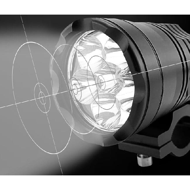 Motorcycle Driving Lights 12-60V 40W 3600LM LED Fog Lights for ATV UTV Bike Car Truck Boat Forklift Waterproof LED Spotlights with 6 Light Beads High