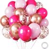 30-Piece Colorful Metal Sequin Balloon Set for Birthday Parties and Ceremonies