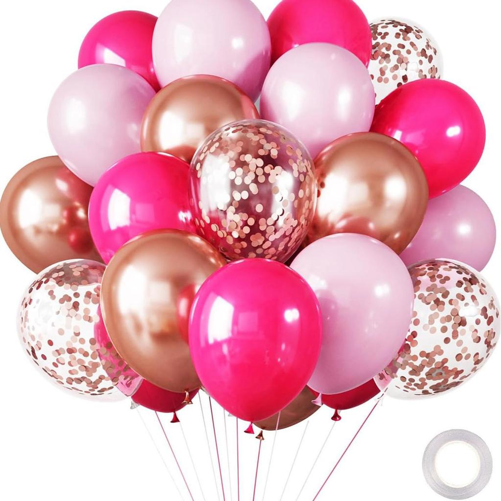 30-Piece Colorful Metal Sequin Balloon Set for Birthday Parties and Ceremonies