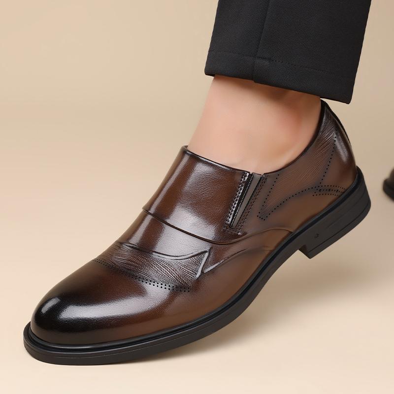 Fashion High Quality Brand Men's Casual Leather Dress Shoes Classic Business Formal Oxford Shoes Flat Designer Outdoor Comfy Loafers