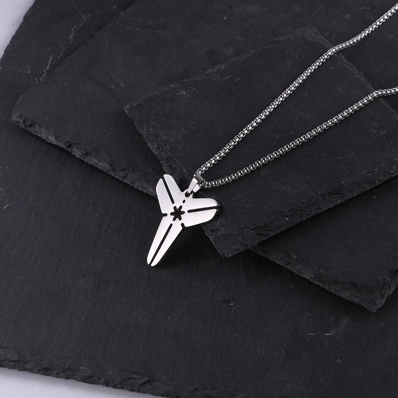 Men's Titanium Steel Hip Hop Pendant Necklace - Trendy, Non-fading Street Style