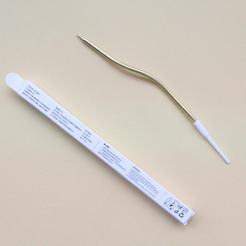 

Boxed Gold Plated Single Curved Birthday Cake Candle Party Baking Decoration Golden Silver Curved Candle Boxed single curve candle gold