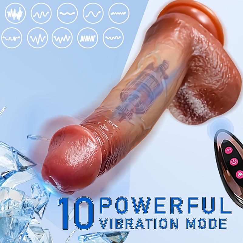 8.66 Inch Simulation Massager Sex Toy with Remote Control,10 Modes To Choose From,Strong Suction Cup,G-Spot Stimulation,Suitable for Men And Women
