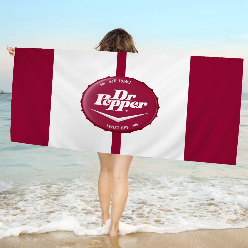 D-Dr P-Peppers Microfiber Printed Beach Towel Mountain Climbing Yoga Beach Swimming Running Absorbent Soft Towel