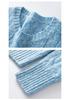 Women's Long Sleeve Cashmere Knit Sweater - Round Neck, Loose Fit, Warm & Slimming Pullover