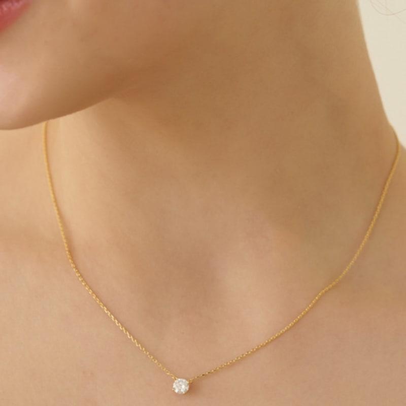 Tatiana (Silver 925) Moissanite 0.5 Carat Necklace DN0001