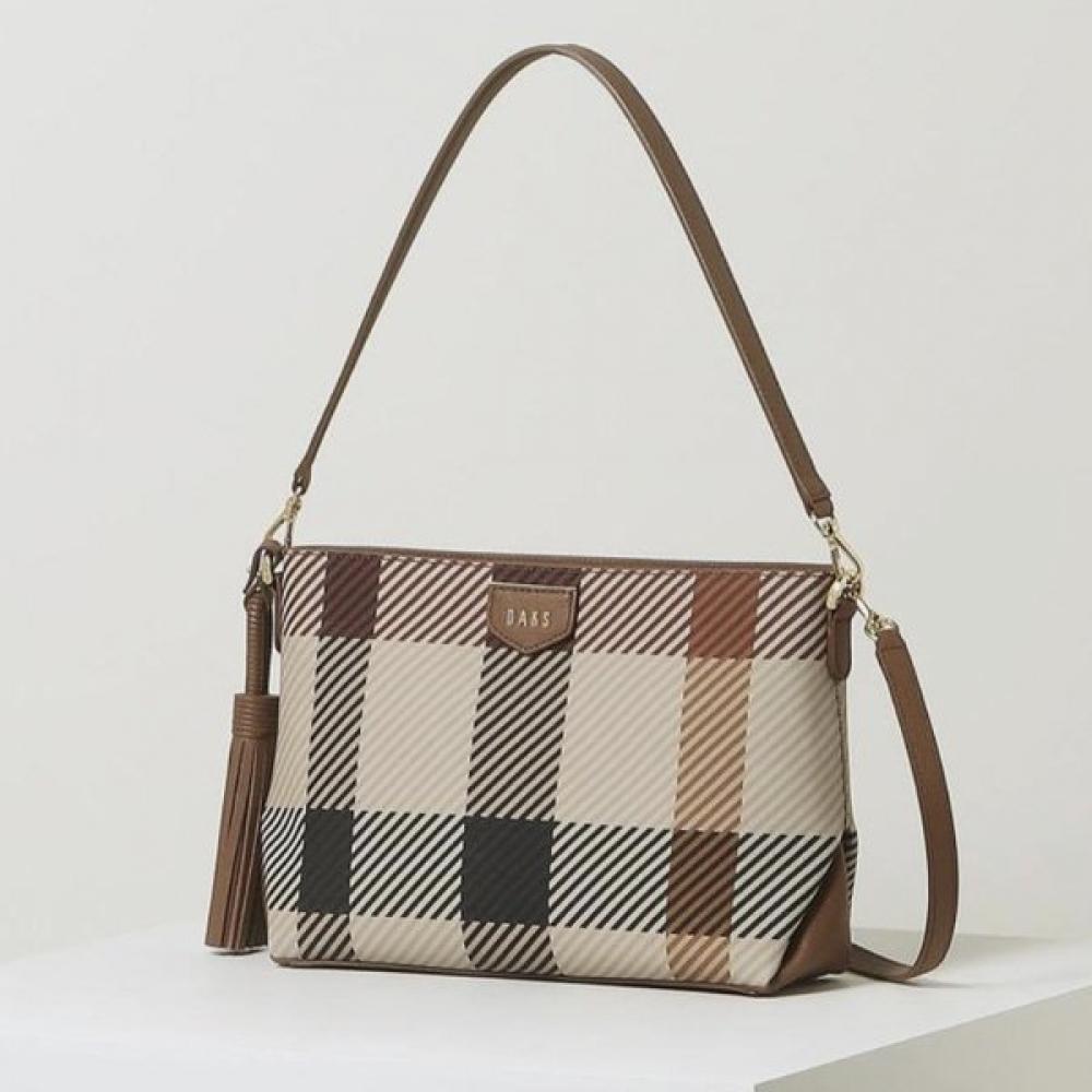 

Daks Brown Big House Check Shoulder Bag Dcba3e686 Single option