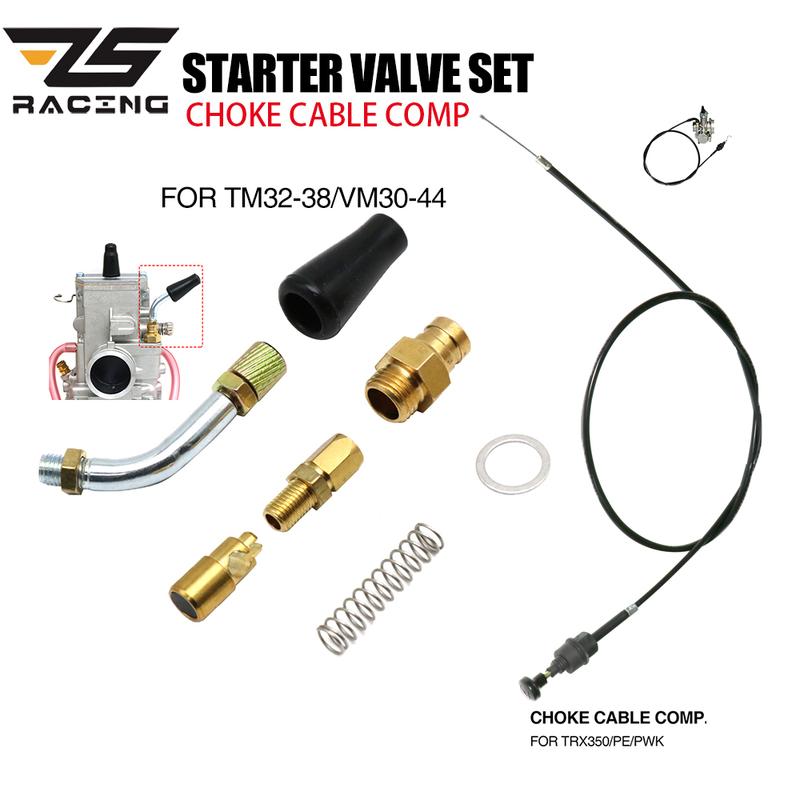ZS Racing FCR PE PWK Chokehebelkabel für Choke-Umrüstsätze MK-413 TM VM Vergaser Kabelstarter-Kit Kabelbetätigter Choke